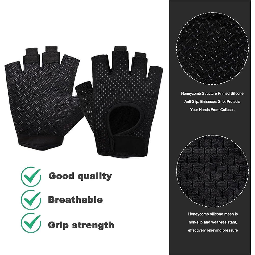 Breathable Weightlifting Gloves for Men & Women - Gym Training Gloves for Fitness, CrossFit & Weight Lifting - Perfect for Workouts, Strength Training & Bodybuilding