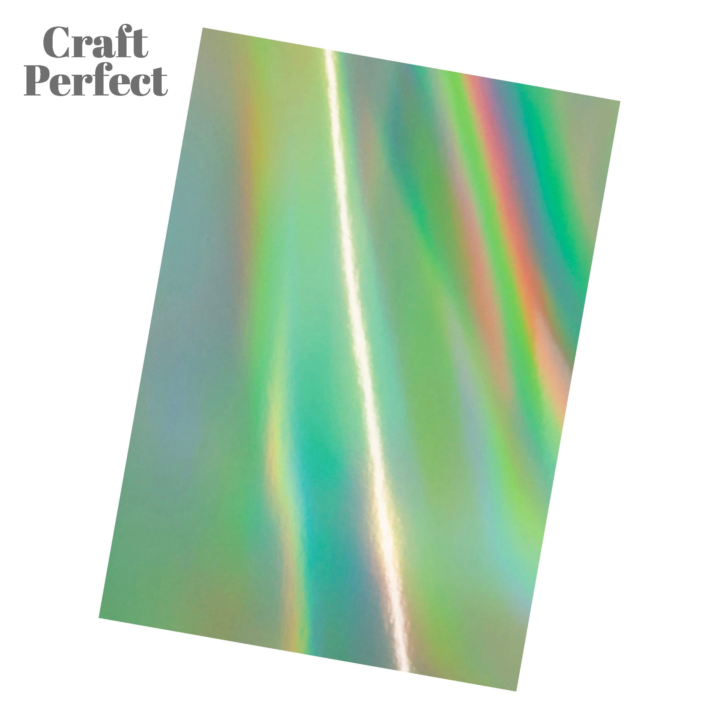 8-Pack Iridescent Mirror Cardstock | Water Sprite Design | A4 Size (8.27