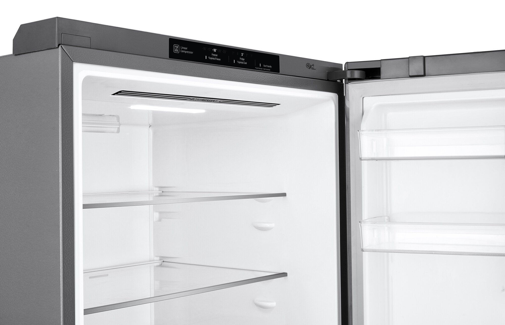 LG 420L Bottom Mount Refrigerator with Freezer - Stainless Steel GB-455PL - Energy Efficient French Door Fridge for Modern Kitchen & Home Use