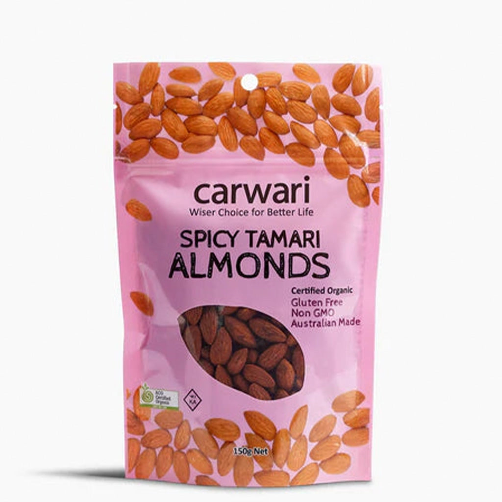 Organic Tamari Roasted Almonds – Gluten-Free, Non-GMO Snack for Healthy Lifestyle | Perfect for On-the-Go, Office Snacks & Vegan Diet