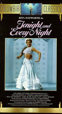 Tonight and Every Night Classic Romantic Movie VHS - Perfect for Vintage Film Collectors & 1940s Cinema Lovers