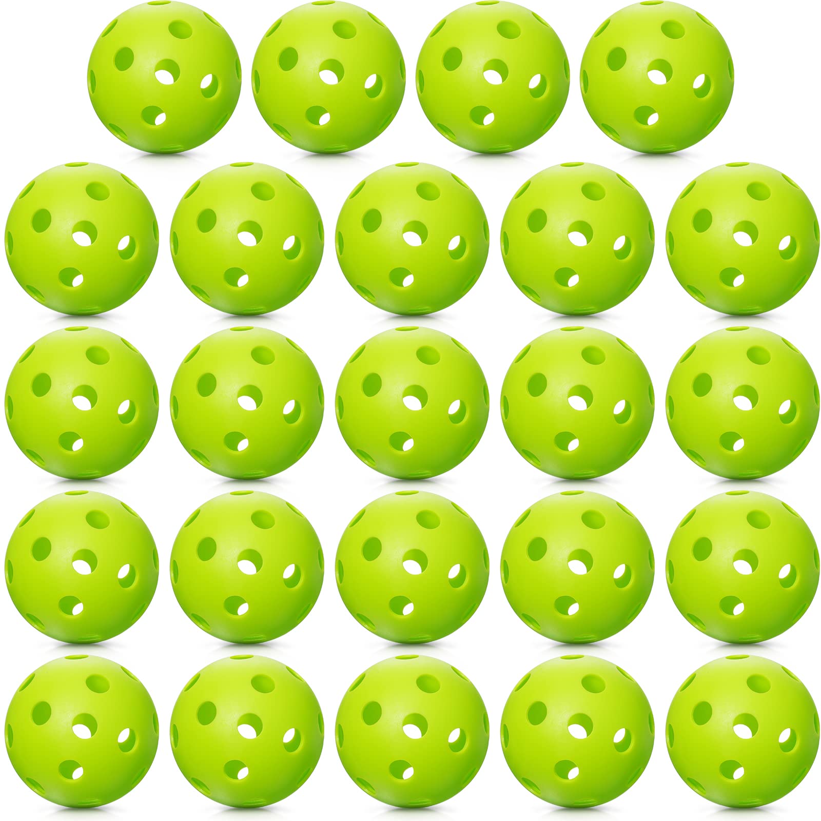 Vinsot 24 Pack Plastic Baseball Practice Balls - Lightweight Hollow Training Softballs for Indoor/Outdoor Batting, Golf & Sports Training | Perfect for Backyard Drills, Batting Cages & Youth Practice