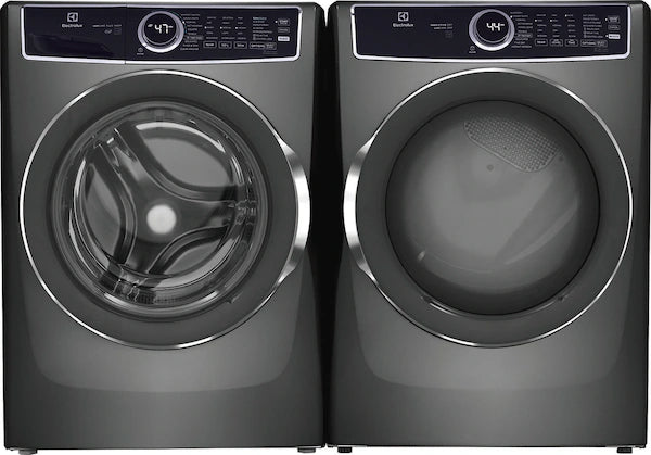 Electrolux 7537 Series Grey Front Load Washer and Gas Dryer Combo - Energy Efficient Laundry Set for Home & Apartment Use