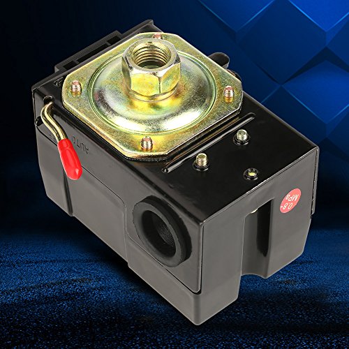 95-125 PSI Air Compressor Pressure Switch & Regulator - Heavy Duty Pump Control Valve for Pneumatic Systems - Perfect for Workshop Tools, HVAC, and Industrial Applications