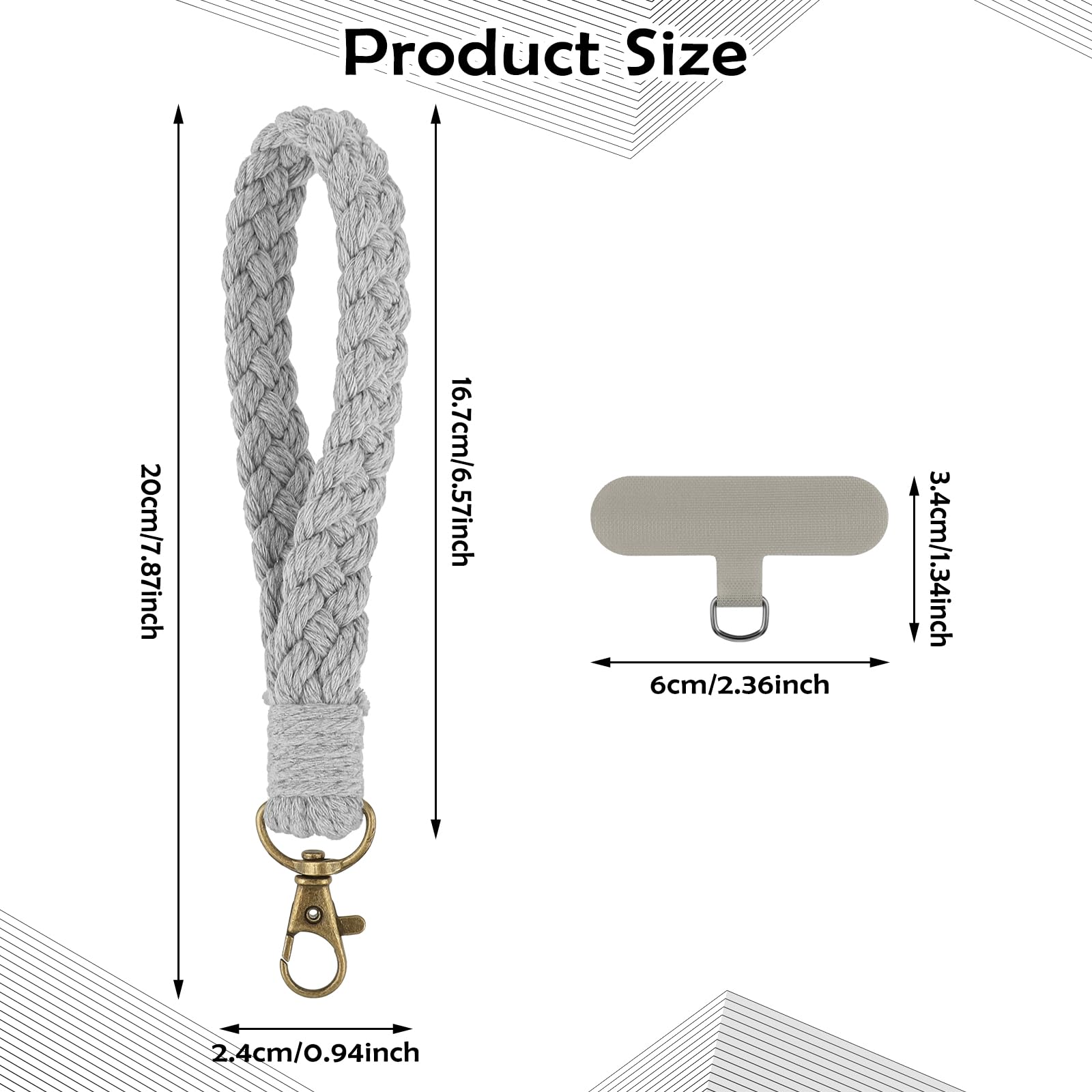 3 Pack Phone Wrist Strap - Anti-Loss Cell Phone Lanyard with Tether Tab Keychain for iPhone & Android - Perfect for Gym, Travel & Outdoor Activities (Women & Men)