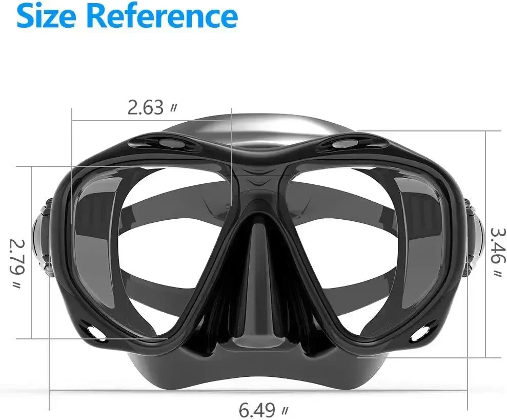 Aleefa Women's Anti-Fog Swim Goggles with Tempered Glass Lenses for Hyperopia – Perfect for Swimming, Snorkeling, and Water Sports
