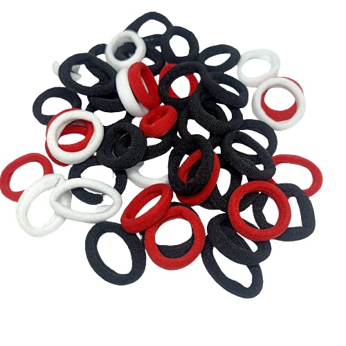 Honbon Hair Ties for Women & Girls - Soft Cotton Elastic Hair Bands, No-Slip Hair Rubber Bands, 48-Pack Multi-Color Hair Accessories for School, Work, Gym & Everyday Styling