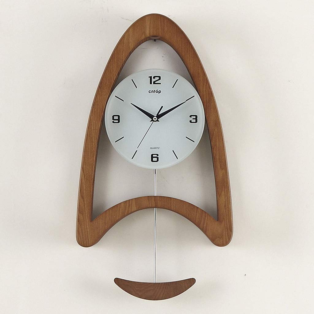 Silent Non-Ticking Wall Clock - Modern European Style Decorative Pendulum Clock for Living Room, Bedroom & Office - 23.2 Inch Large Contemporary Home Decor (Perfect for Home, Office & Gift Giving)