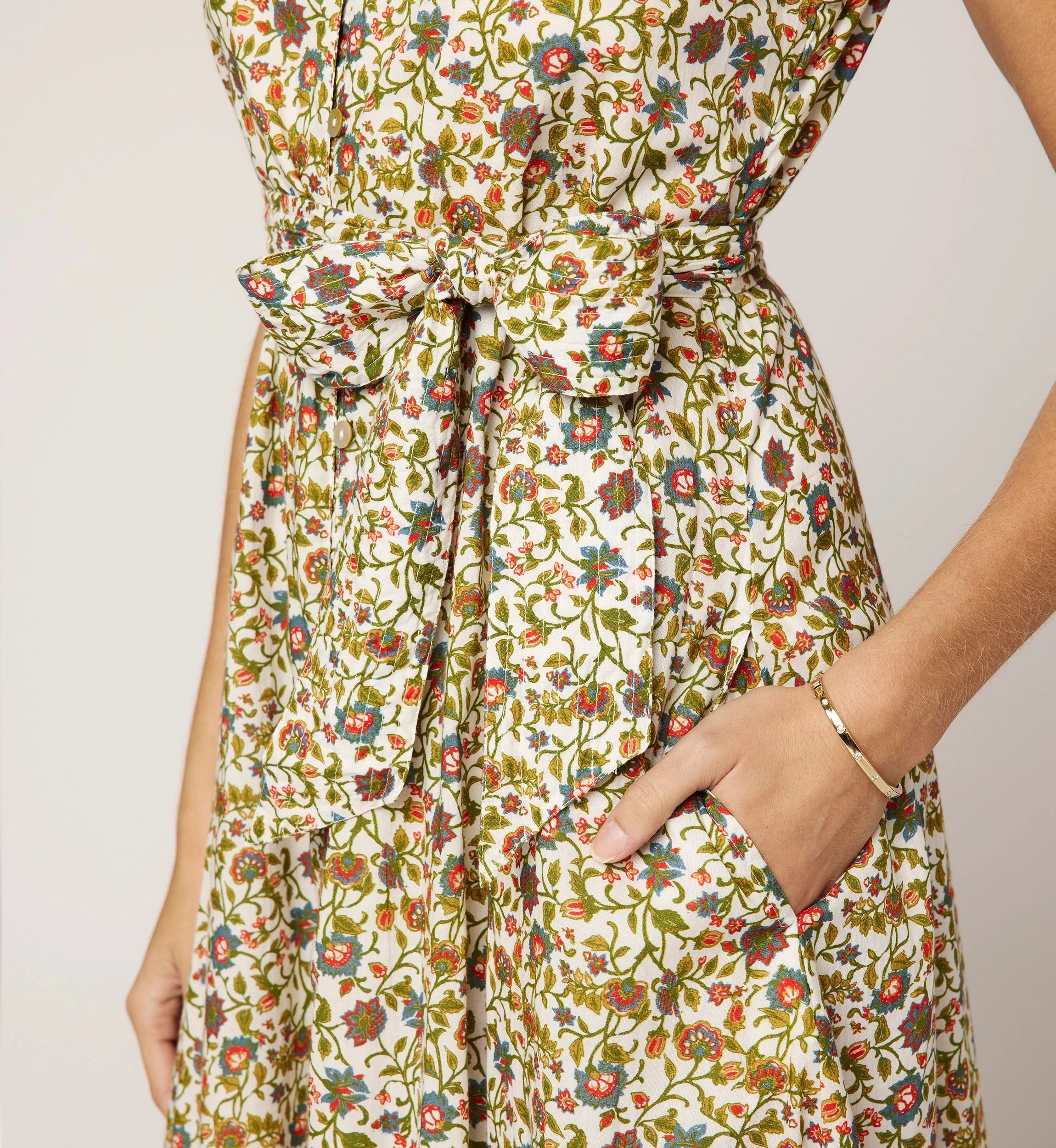 Cheyenne Midi Dress | Floral Print Summer Dress for Women | Perfect for Beach Vacations, Date Nights & Garden Parties