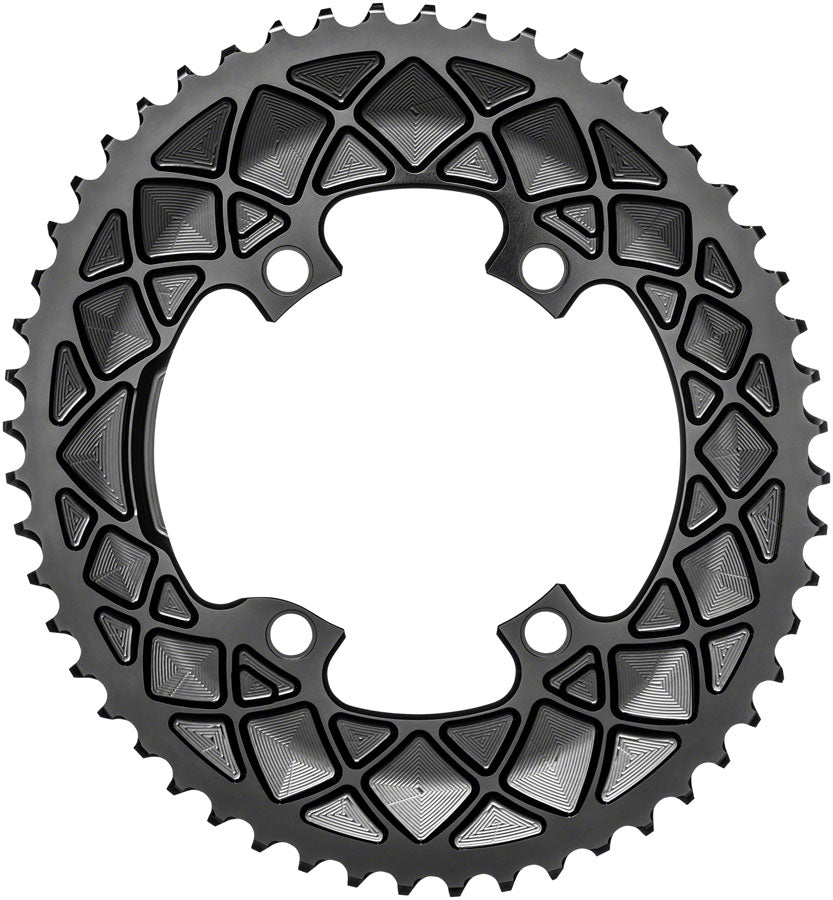 Premium 50T Oval Chainring for 11-Speed Bikes - 110 BCD Asymmetric Design - Lightweight Aluminum - absoluteBLACK - Ideal for MTB, Gravel & Road Cycling Performance
