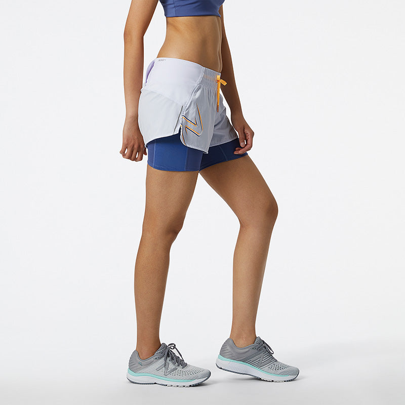 Women's Printed Impact 2-in-1 Running Shorts - Quick-Dry Athletic Shorts with Built-in Liner for Workout & Yoga | Perfect for Gym, Jogging & Outdoor Sports
