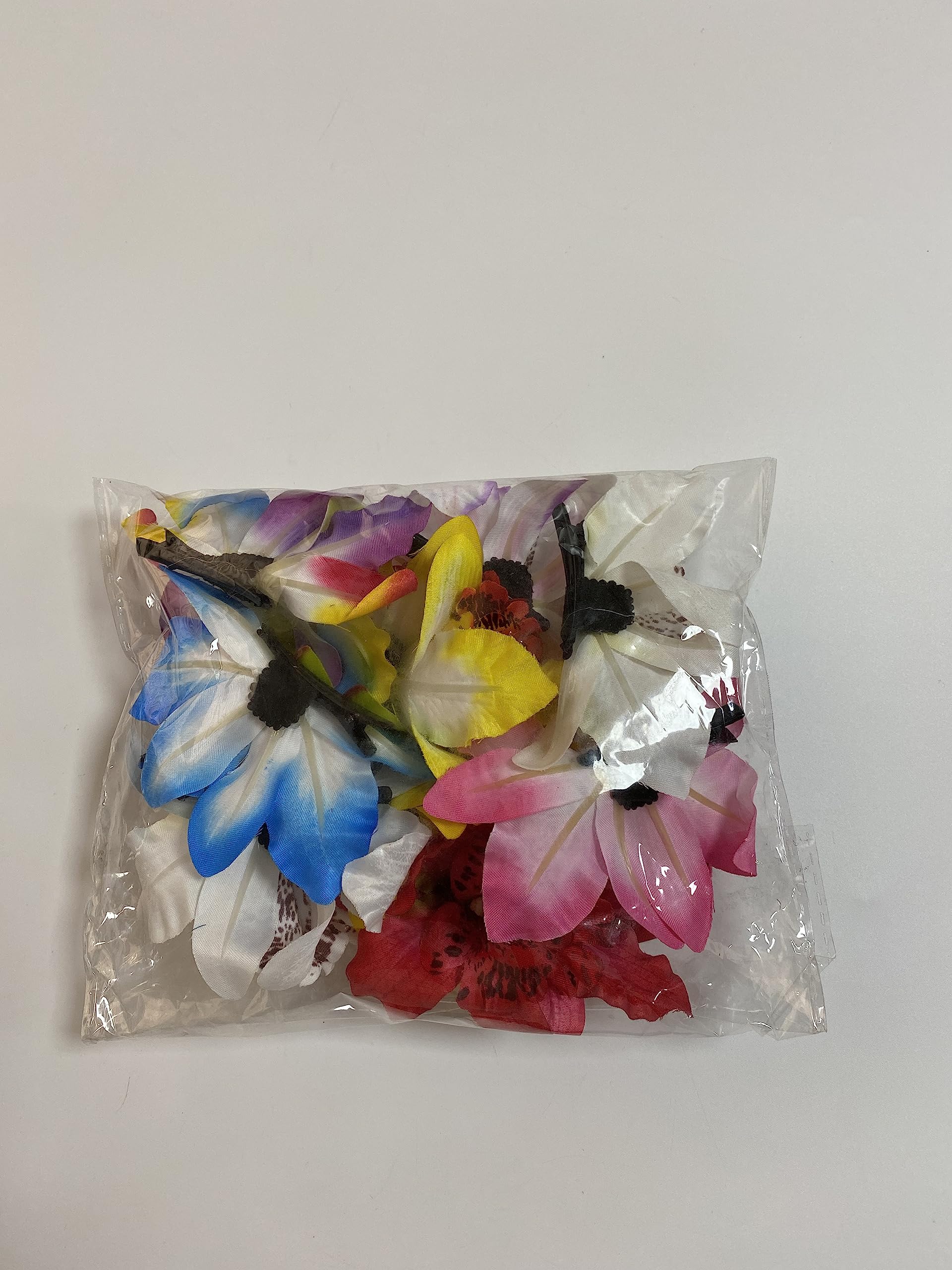 10 Pack Multicolor Double Orchid Flower Hair Clips for Women & Girls - Elegant Bridal Wedding Party Beach Hair Accessories - Perfect for Boho, Summer, and Casual Styling