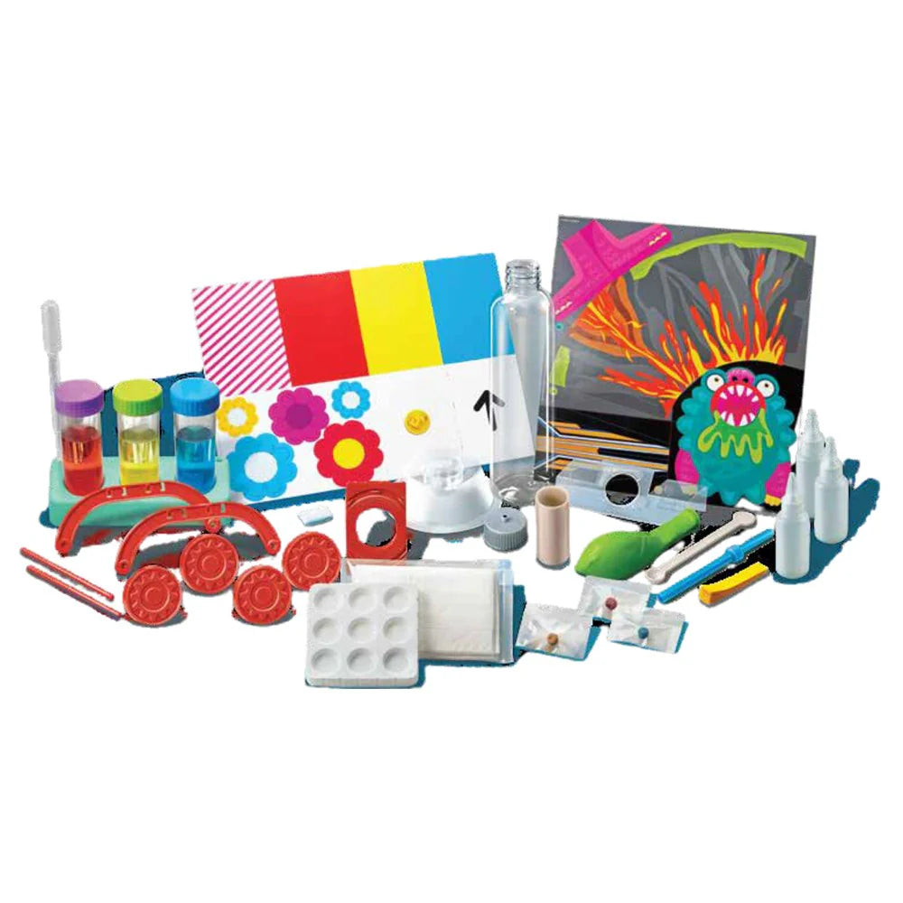 4M KidzLabs Fizzy Bubble and Color Lab Science Kit for Kids - Fun STEM Learning Experiments with Bubbles & Color Reactions for Home & Classroom Science Projects