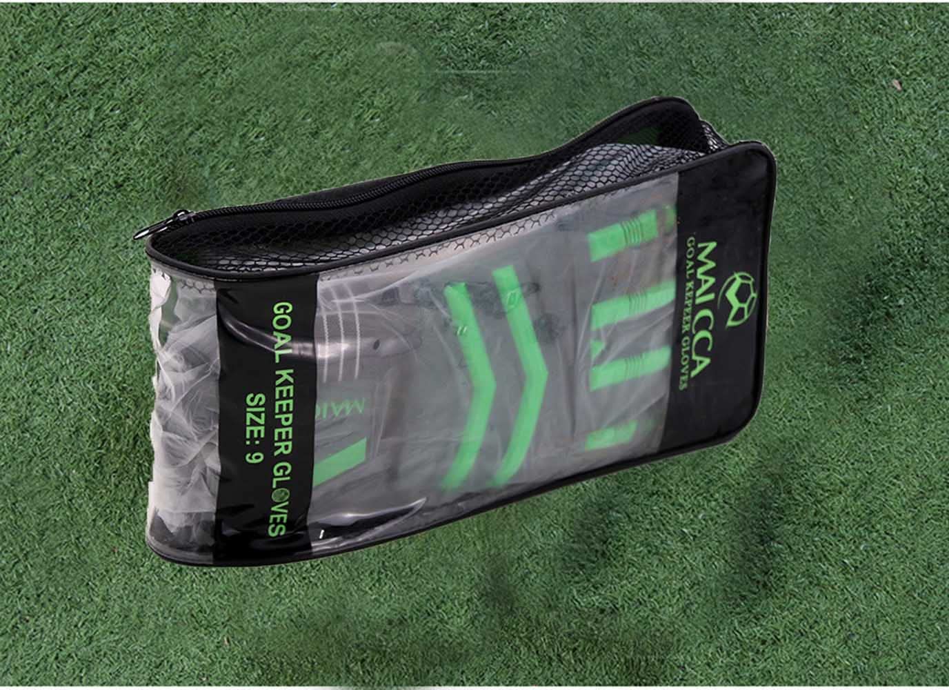 **Best Goalkeeper Gloves for Youth & Adults - Finger Protection, Non-Slip Grip, Durable Design (Green) - Perfect for Soccer Training & Matches**