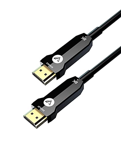 AV Access 8K Fiber Optic HDMI Cable 10m/33ft - Ultra High Speed 48Gbps HDMI 2.1 Cable with 8K@60Hz/4K@144Hz, Dolby Vision, HDR10, HDCP 2.3 - Compatible with PS5, Xbox Series X, Nintendo Switch, 4K TVs & Home Theater Systems - Perfect for Gaming, Streaming & Home Entertainment