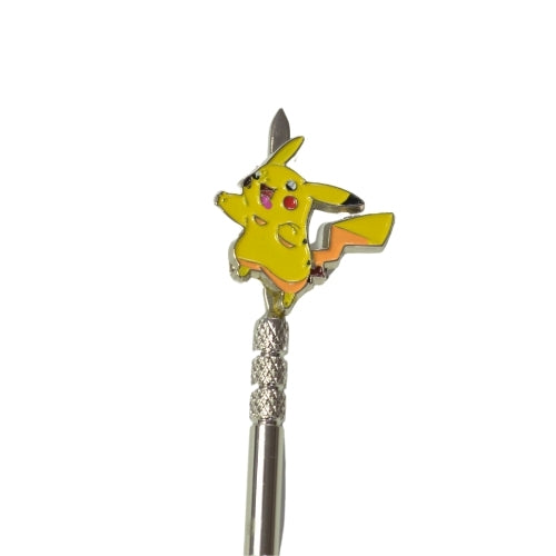 Premium Pokemon Themed Dab Tools - Silicone & Titanium Wax Carving Set for Collectors & Enthusiasts | Perfect for Wax, Oil, and Concentrate Use at Home or On-the-Go