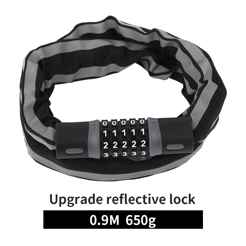 5-Digit Password Bike Chain Lock - Heavy Duty Anti-Theft Security for Bicycles, Motorcycles, MTB & Road Bikes | Perfect for Commuting, Parking & Outdoor Cycling Protection