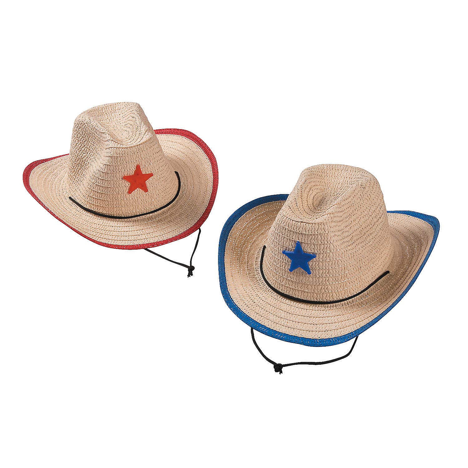 12-Piece Kids' Cowboy Hats Set with Fun Designs - Western Party Favors, Dress-Up Costume & Cowboy Theme Birthday Supplies for Boys and Girls