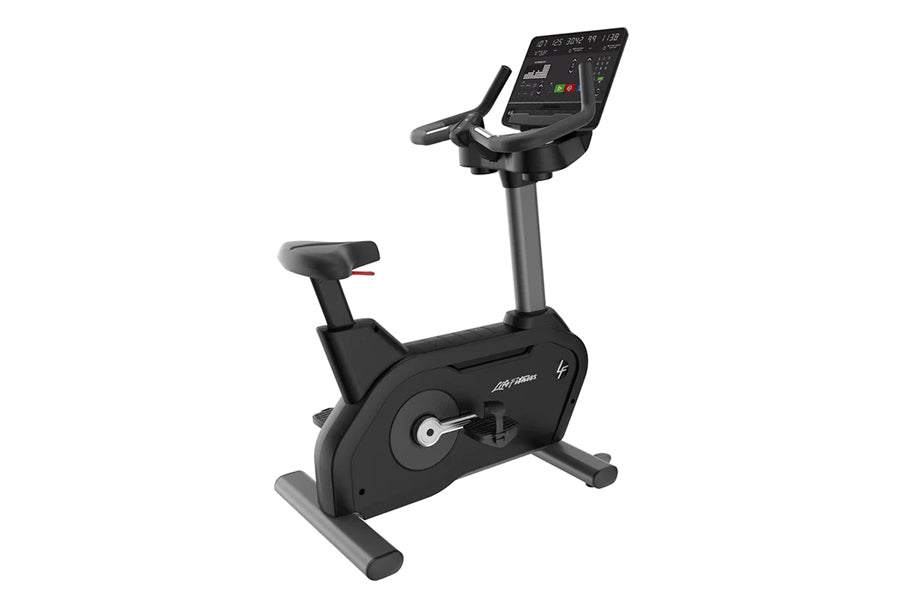 Life Fitness Club Series Plus Upright Lifecycle Bike with SE3 Console - Commercial Grade Exercise Bike for Home & Gym Use - Perfect for Cardio Workouts & Indoor Cycling Training