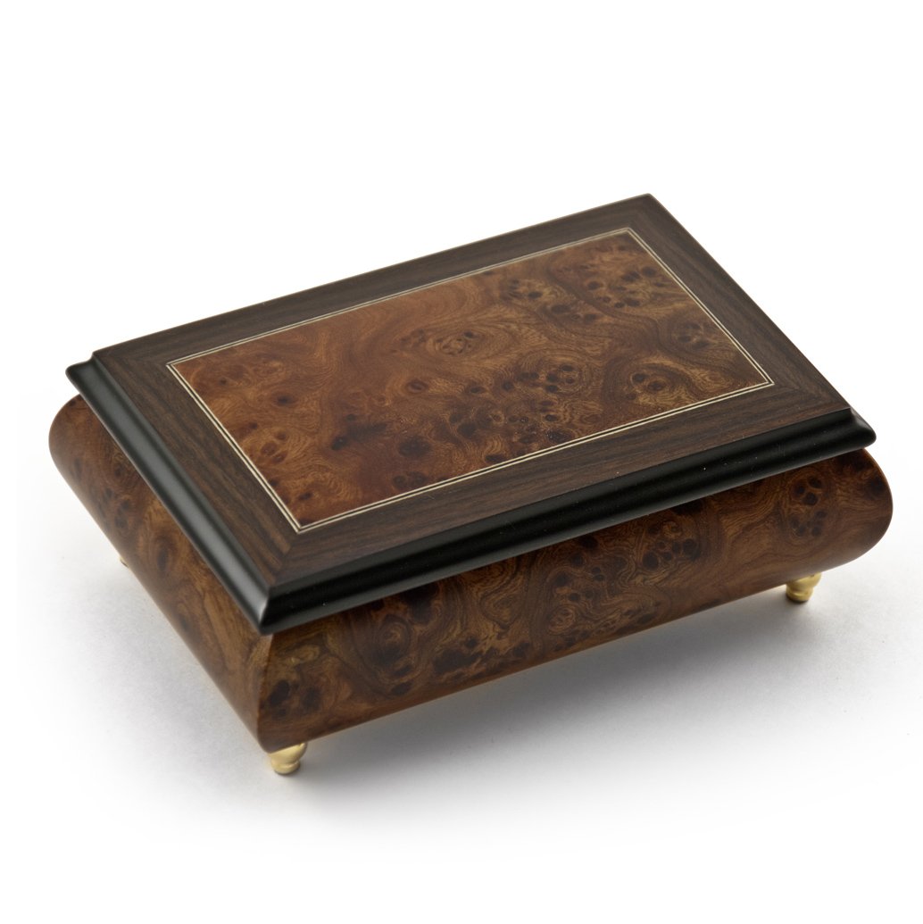 30-Note Neutral Tone Modern Music Box with Rosewood Frame - Handcrafted Musical Gift with Multiple Song Options (Including Come Back to Sorrento) - Perfect for Weddings, Anniversaries & Home Decor