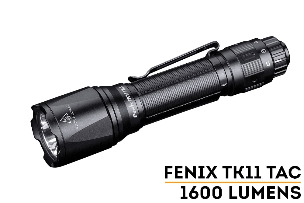 Fenix TK11 TAC LED Tactical Flashlight 1600 Lumens - High-Intensity Rechargeable Flashlight for Outdoor, Camping, Hunting & Emergency Use