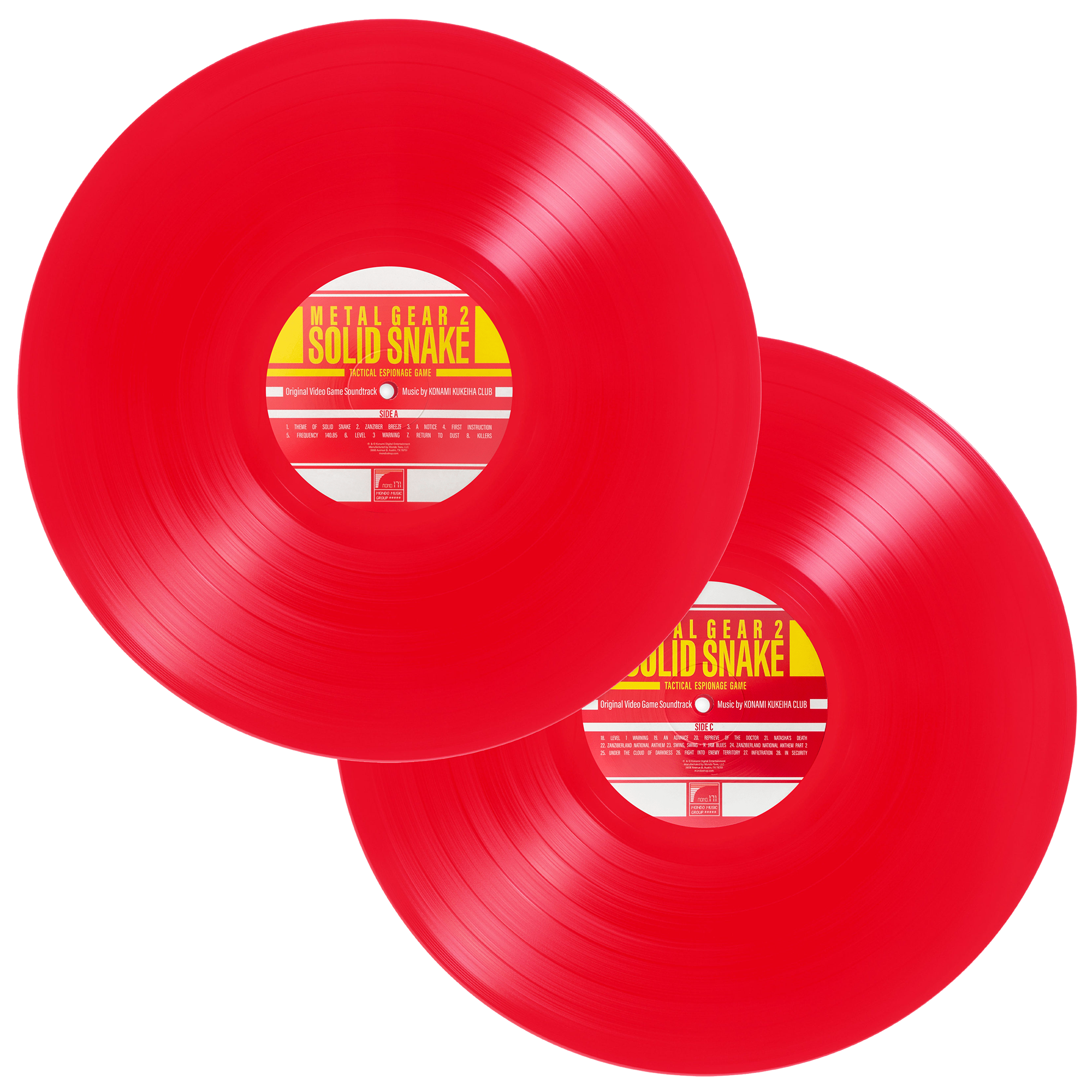 Metal Gear 2: Solid Snake Original Video Game Soundtrack 2XLP Vinyl Record - Perfect for Gaming Enthusiasts & Retro Collectors