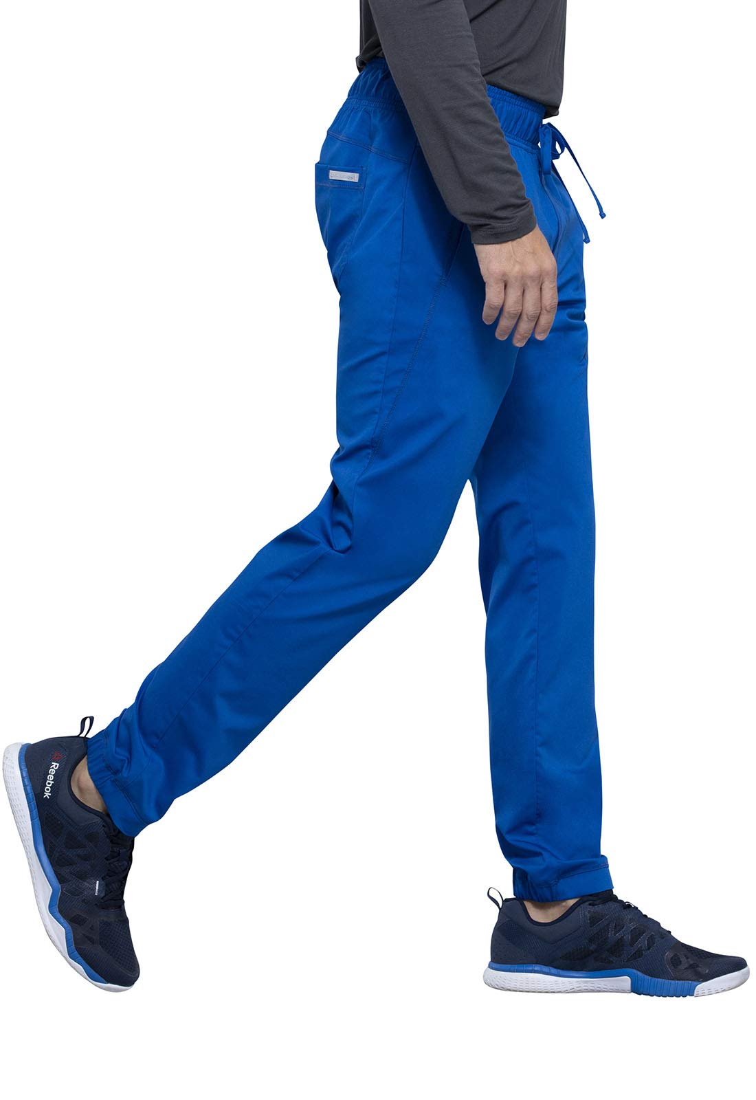 Cherokee Men's Scrubs Pants - Natural Rise Jogger with Zip Cargo Pockets | Comfortable Medical Work Pants for Doctors, Nurses & Healthcare Professionals | WW012