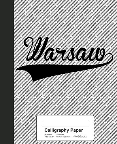 Premium Calligraphy Paper Notebook - WARSAW Hand Lettering Practice Journal for Beginners & Artists | Ideal for Calligraphy, Brush Lettering, and Bullet Journaling