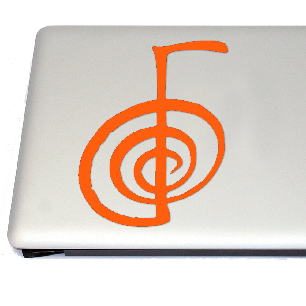 Choku Rei Right Orange Vinyl Decal - Anime Cosplay Sticker for Cars, Laptops & Fan Gear | Perfect for Otaku, Conventions & Anime Merch Collectors