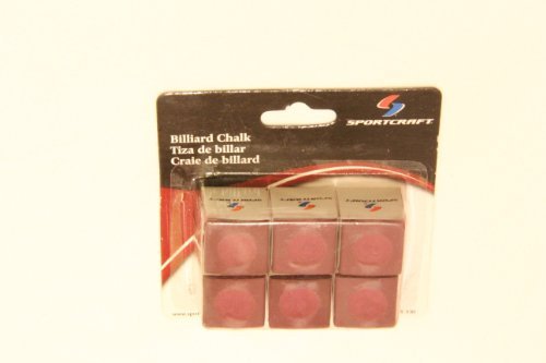 Premium Pre-Hollowed Billiard Chalk for Cue Tips - Red | Perfect for Pool Tables, Snooker & Professional Play