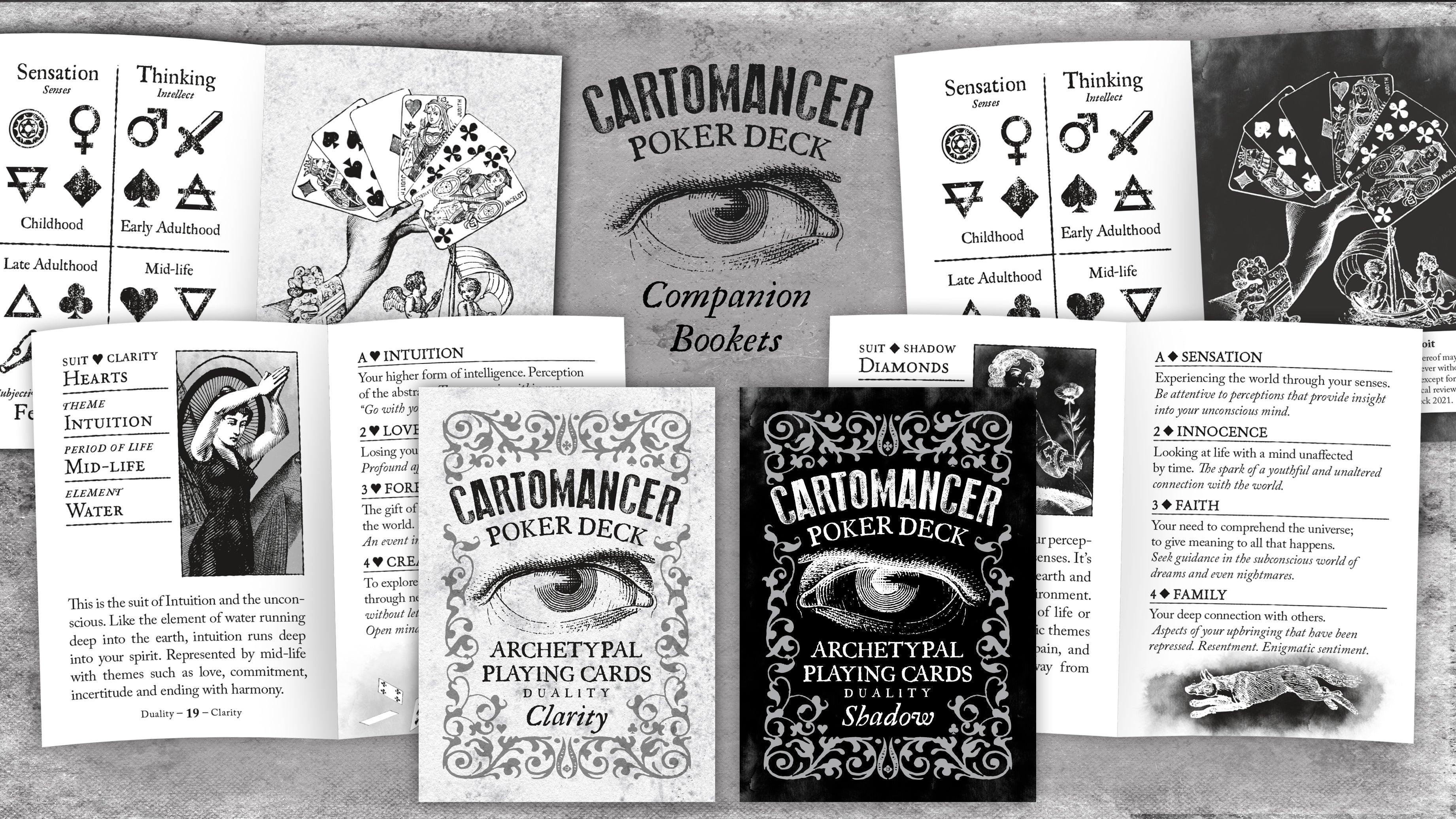 Cartomancer Clarity Playing Cards by Alain Benoit - Premium Tarot-Inspired Deck for Divination & Cardistry | Perfect for Fortune Telling, Magic Tricks & Collectors