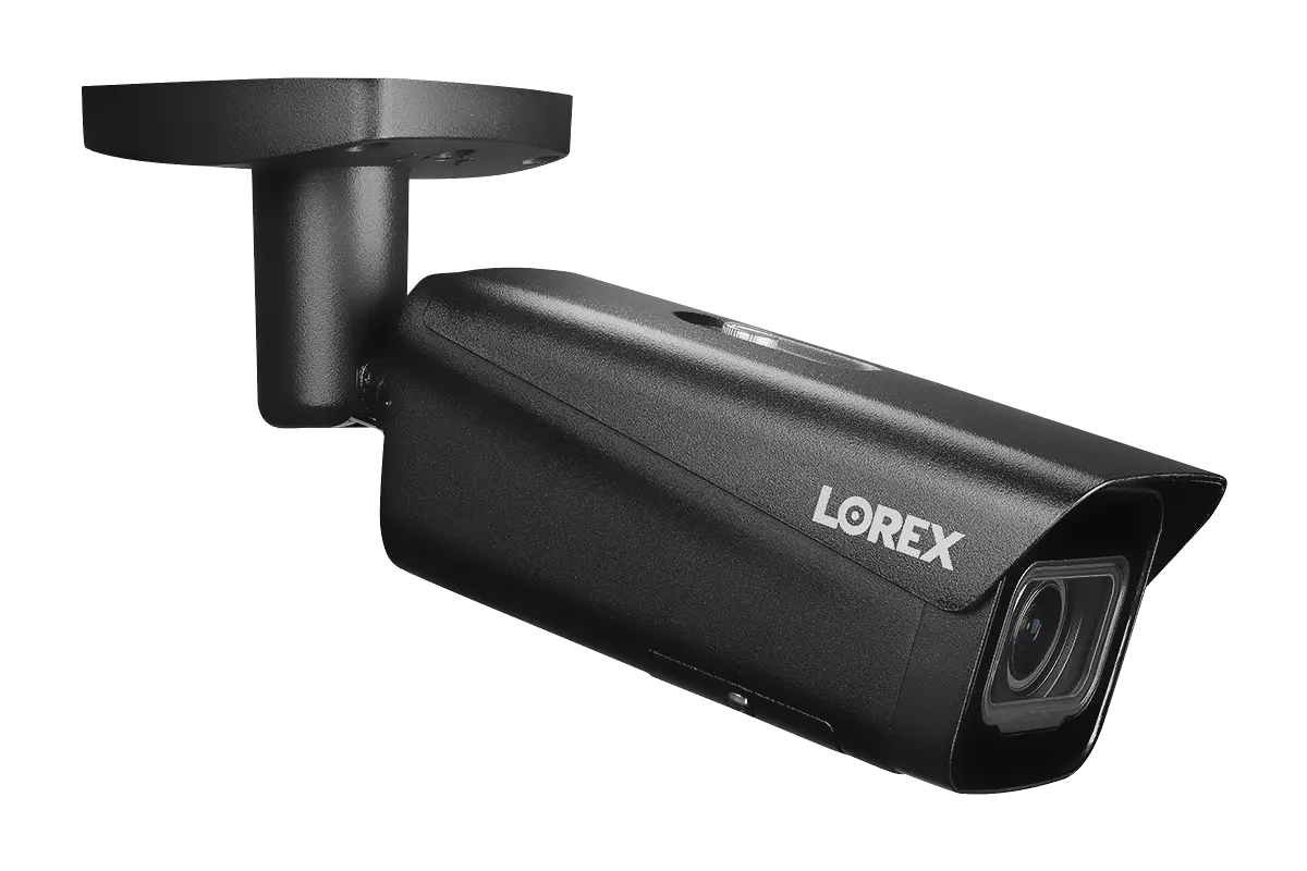 Lorex 4K Ultra HD Wired Bullet Security Camera with Motorized Varifocal Lens, 30FPS Real-Time Recording, IK10 Vandal-Proof - Outdoor Home & Business Surveillance for Day/Night Monitoring