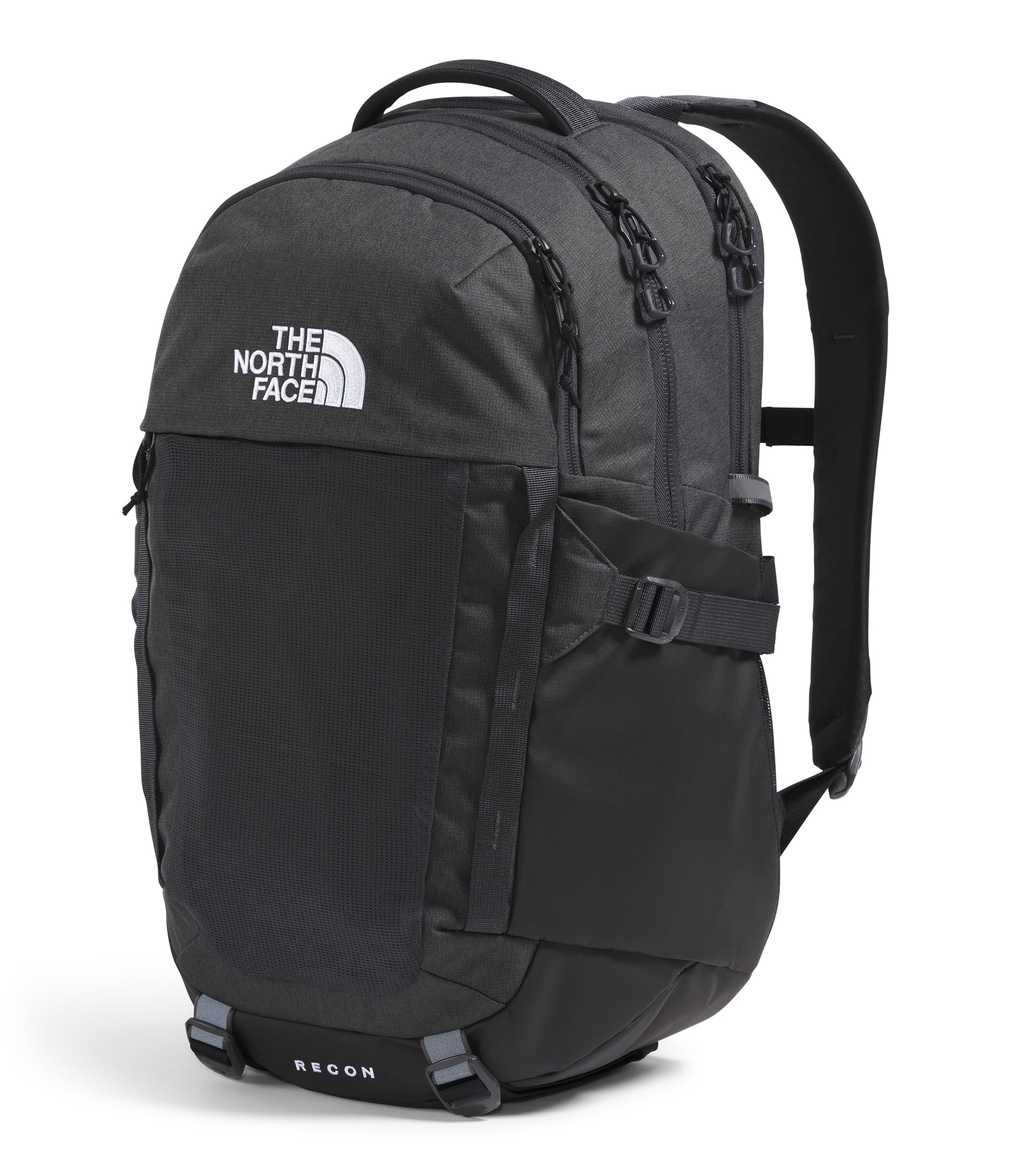 THE NORTH FACE Recon Everyday Laptop Backpack - Durable 15.6 Inch Laptop Bag for Work, School & Travel - Asphalt Grey Light Heather/TNF Black-NPF - One Size - Perfect for Commuting, College & Business Trips