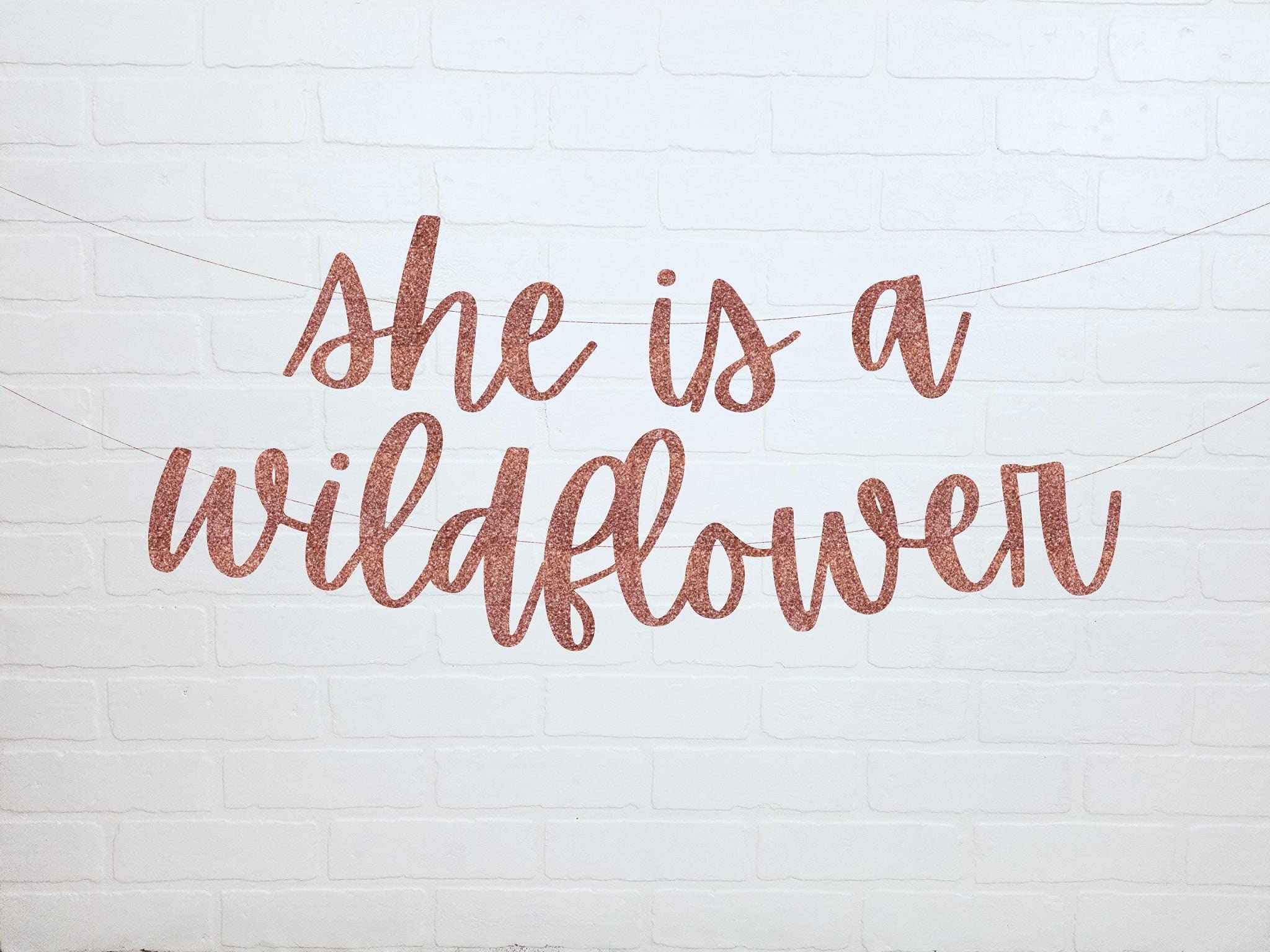Wildflower Baby Girl Birthday Banner - 1st 2nd 3rd Birthday Party Decorations for Girls - Perfect for Nursery, Baby Shower & Birthday Celebrations