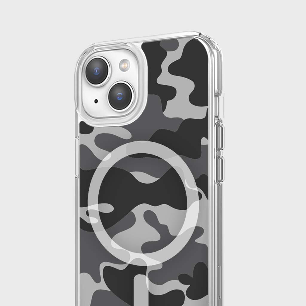 iPhone 16e Case with MagSafe - Black Camo Design | Slim Protective Cover for iPhone 16e | Perfect for Outdoor Adventures & Daily Use