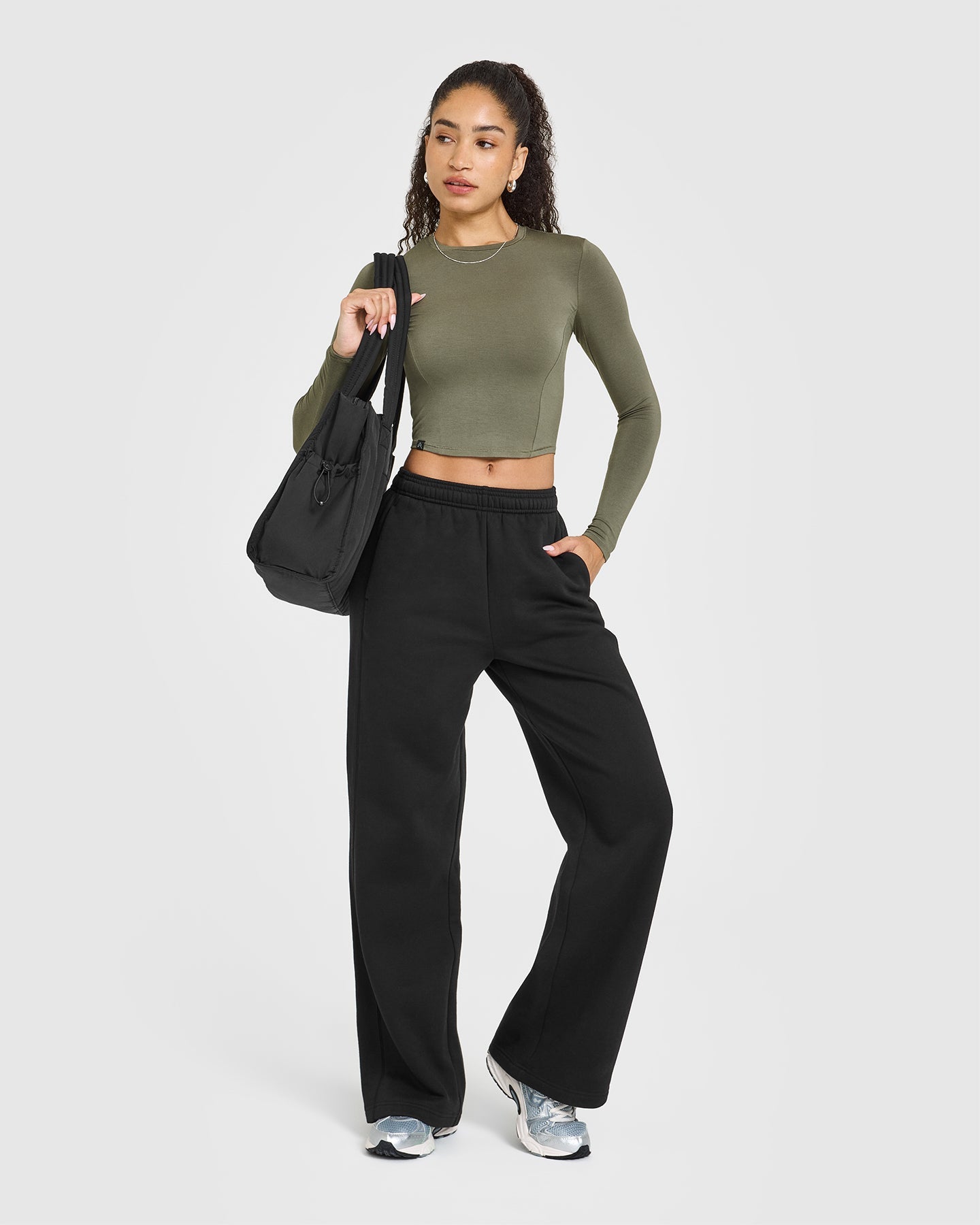 Mellow™ Soft Mid Long Sleeve Women's Tops - Comfortable Alpine Green Casual Shirt for Everyday Wear, Work & Outdoor Activities
