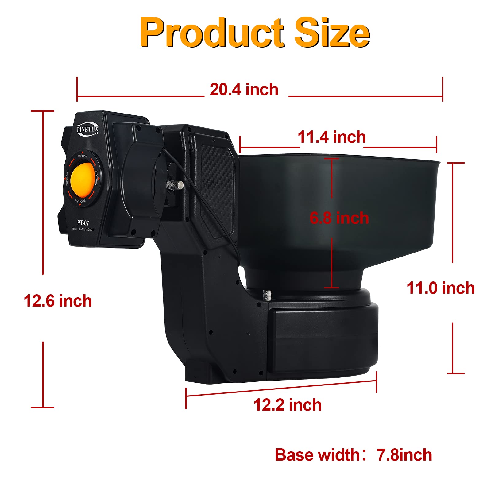 ZXMT Professional Table Tennis Training Robot - Automatic Ping Pong Ball Launcher with Adjustable Spin, Speed, Frequency & Trajectory | Perfect for Home Practice, Club Training & Coaching Sessions