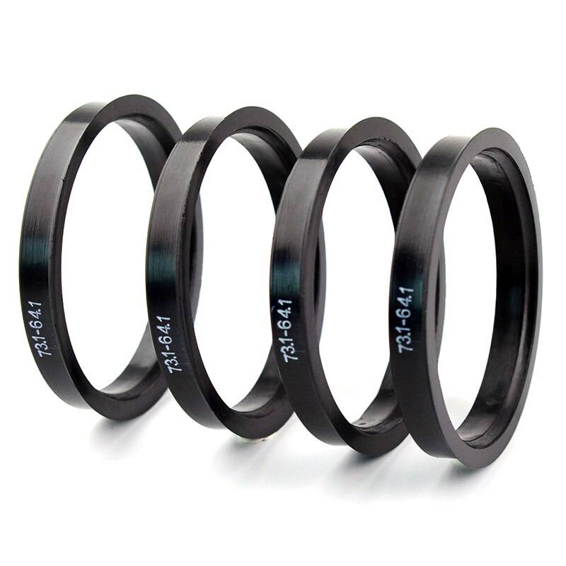 4PCS Solid Hub Ring Spacer Set - 74.1mm OD, 72.6mm ID - Perfect for Wheel Alignment & Vehicle Maintenance - Durable Center Ring for Car, Truck & SUV Wheels