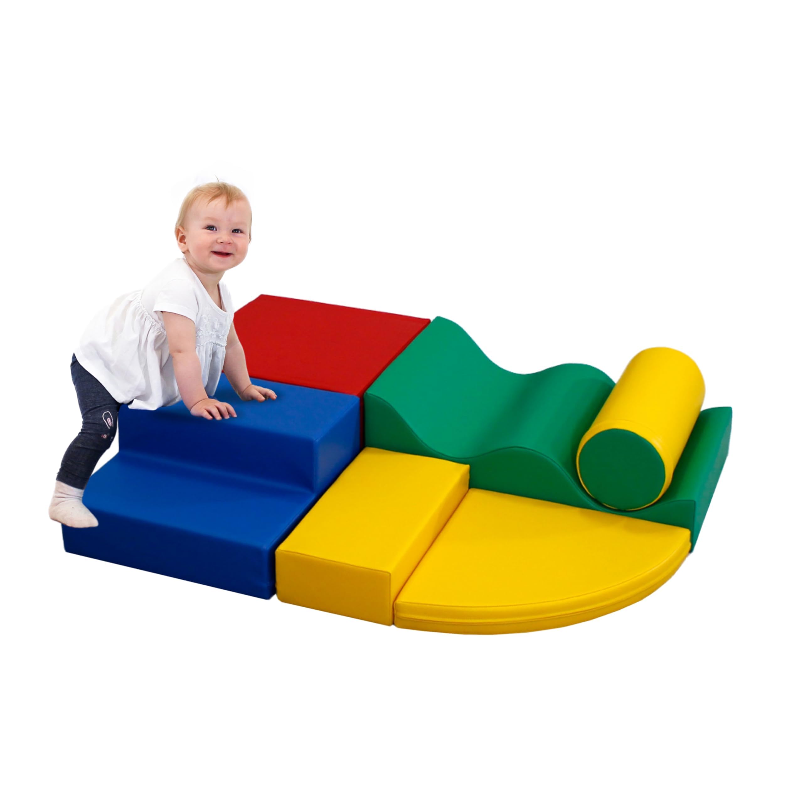 IGLU 6 XL Foam Building Blocks - Colorful Construction Toy Set for Kids Creative Learning & STEM Education | Safe Playroom, Classroom & Birthday Gift