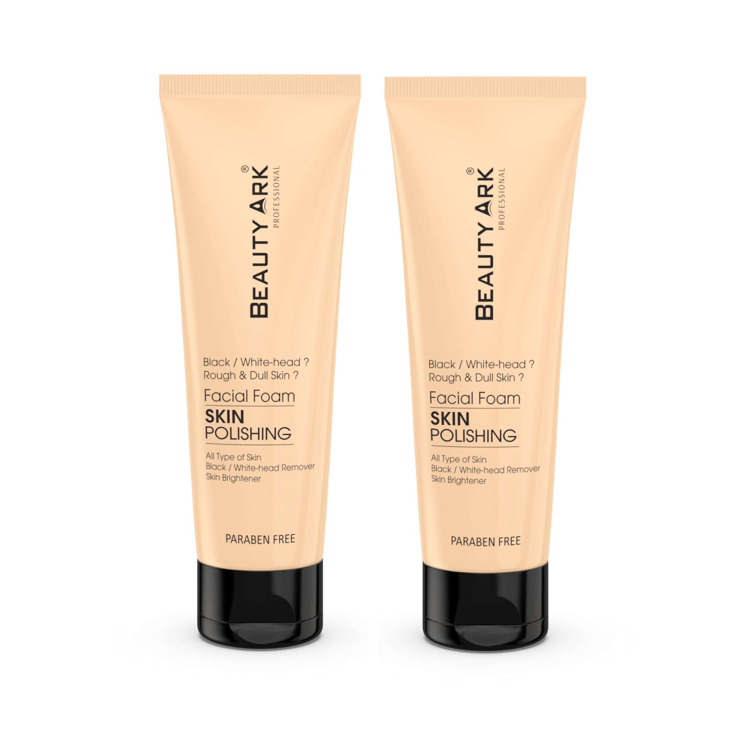 BEAUTY ARK Skin Polishing Face Wash - Gentle Exfoliating Cleanser for Glowing Skin (Pack of 2, 100ml Each) - Perfect for Daily Skincare Routine & Travel