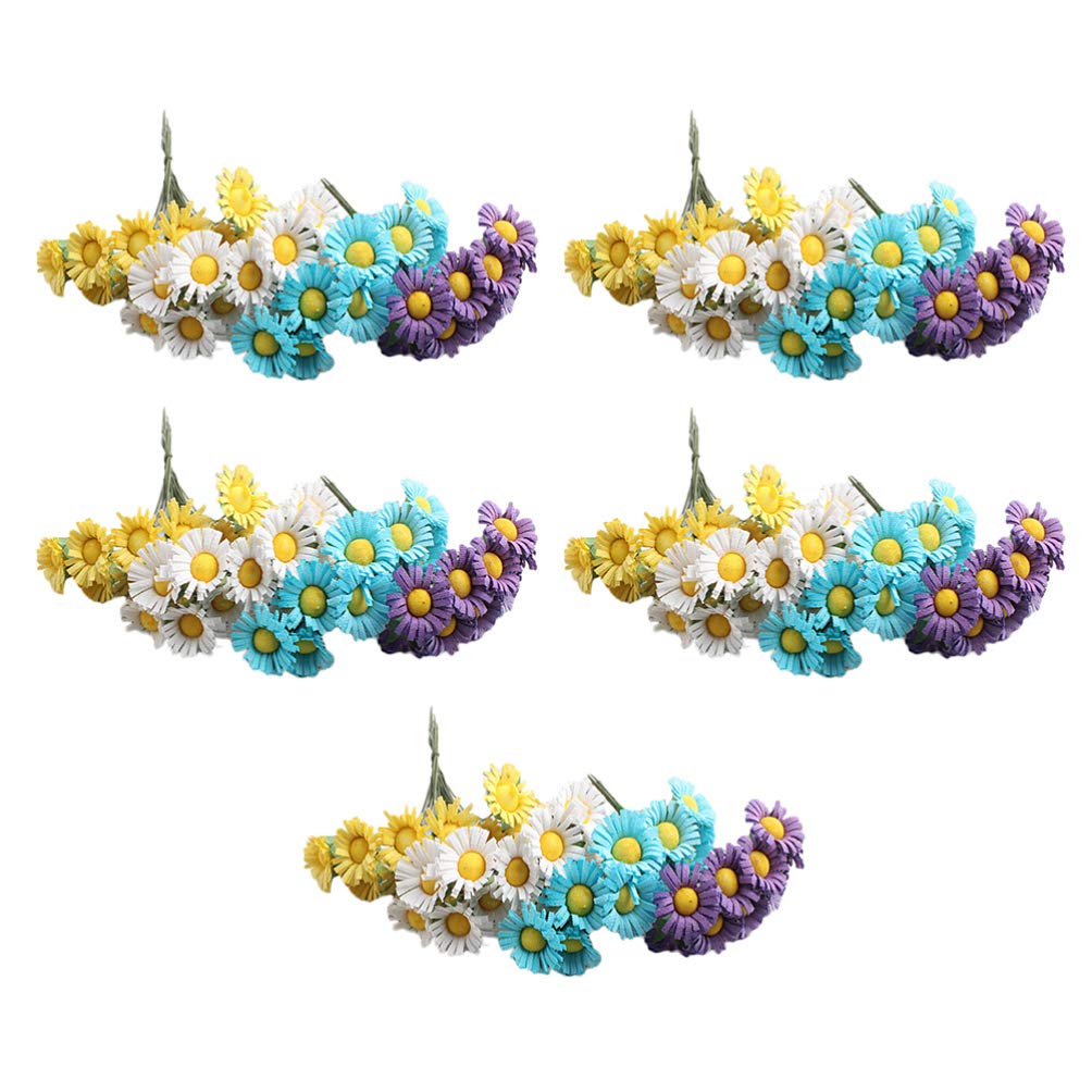 20Pcs Artificial Daisy Flowers - Fake Wildflower Bouquets for Wedding, Home & Spring Decor - Floral Table Centerpieces & Arrangements - Perfect for DIY Crafts, Party Decorations & Seasonal Displays