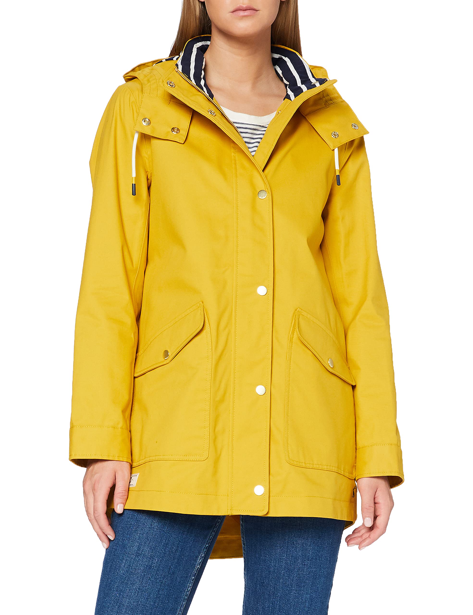 Joules Women's Waterproof Rain Jacket - Lightweight Windproof Outdoor Coat for Hiking, Commuting & Travel