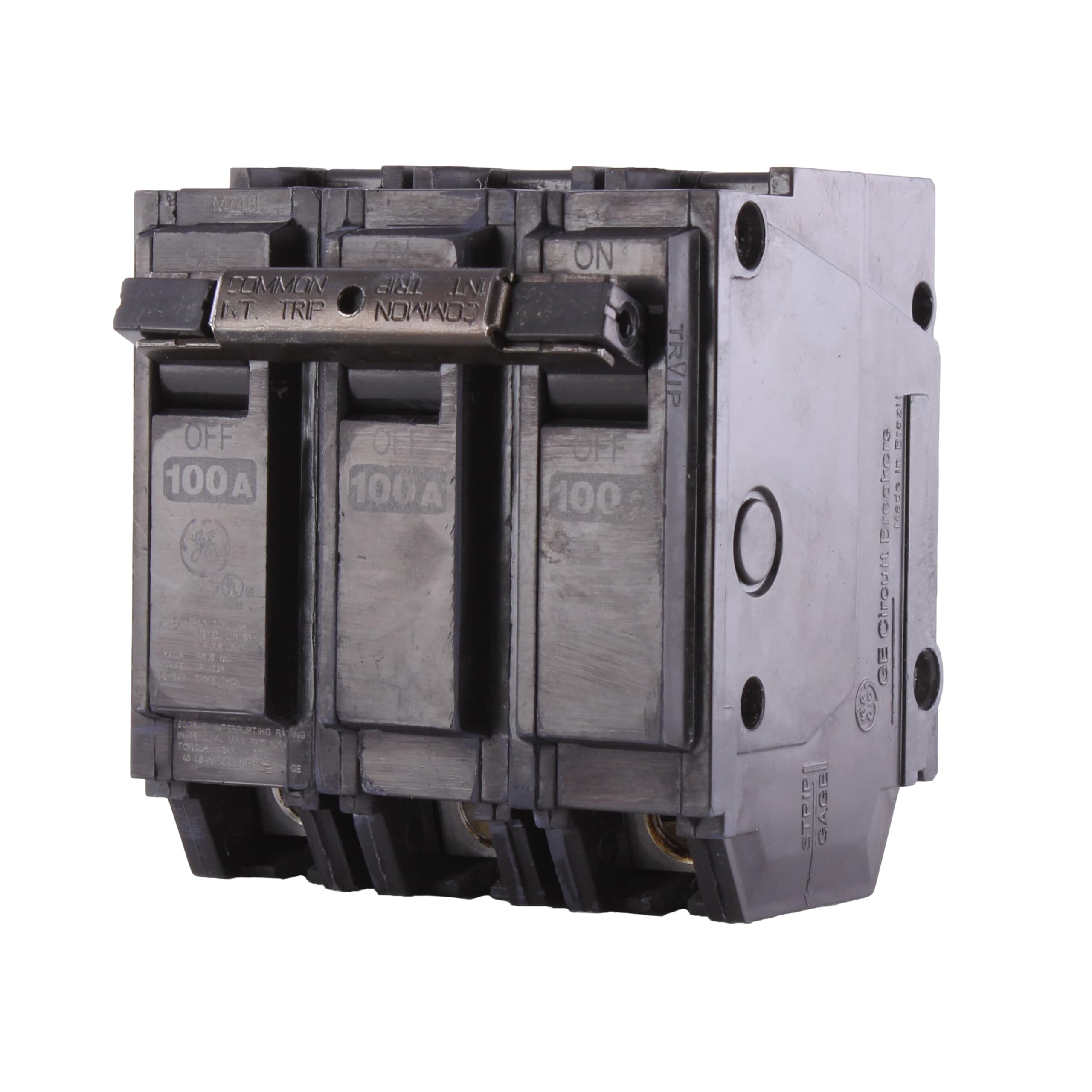 100A 3-Pole Plug-In Circuit Breaker, 120/240V - Ideal for Residential & Commercial Electrical Panels, HVAC Systems, and Industrial Equipment