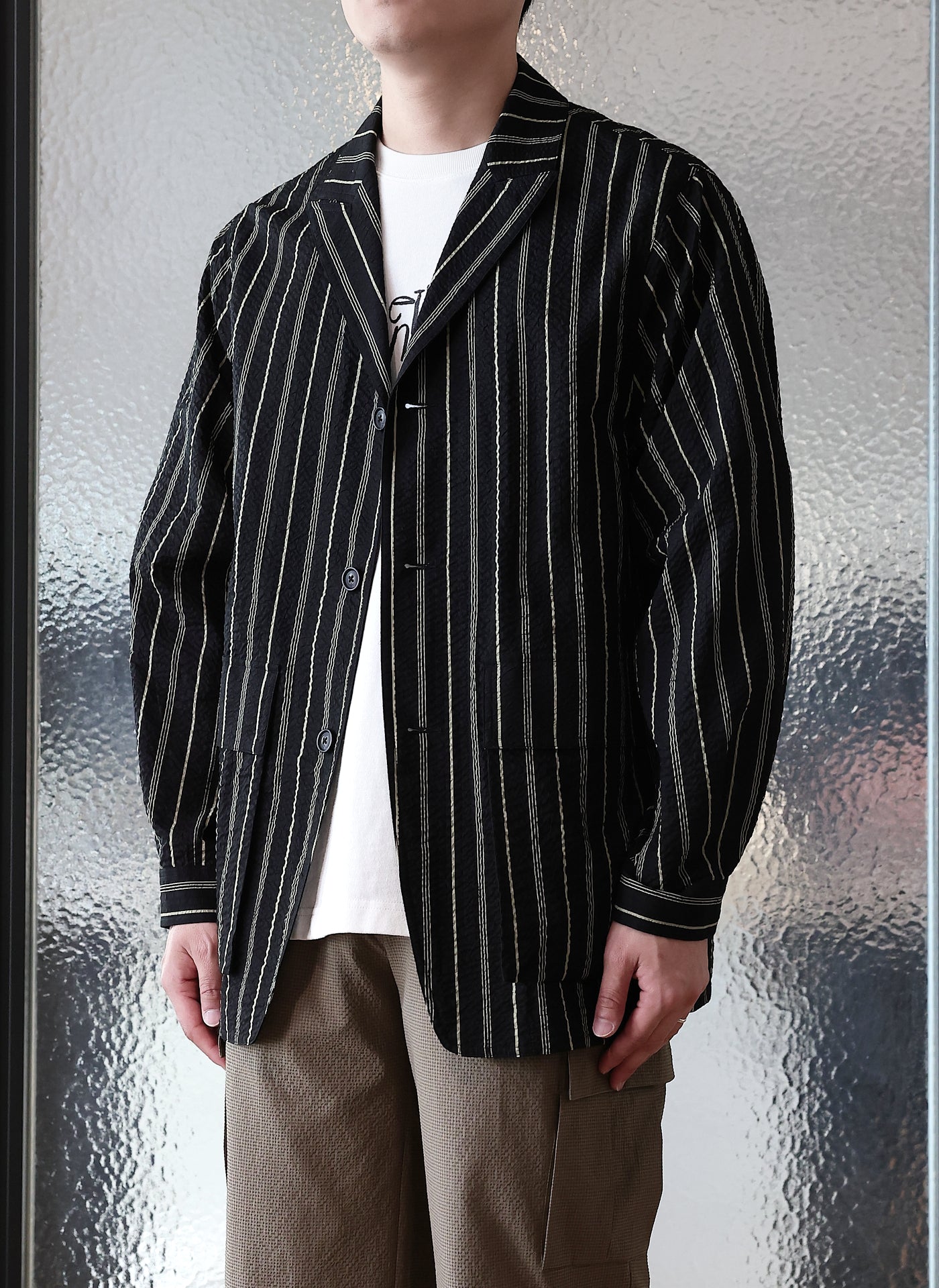 Breathable Cotton Seersucker Hunting Blazer Jacket - Lightweight & Comfortable for Outdoor Adventures, Casual Wear, and Summer Activities