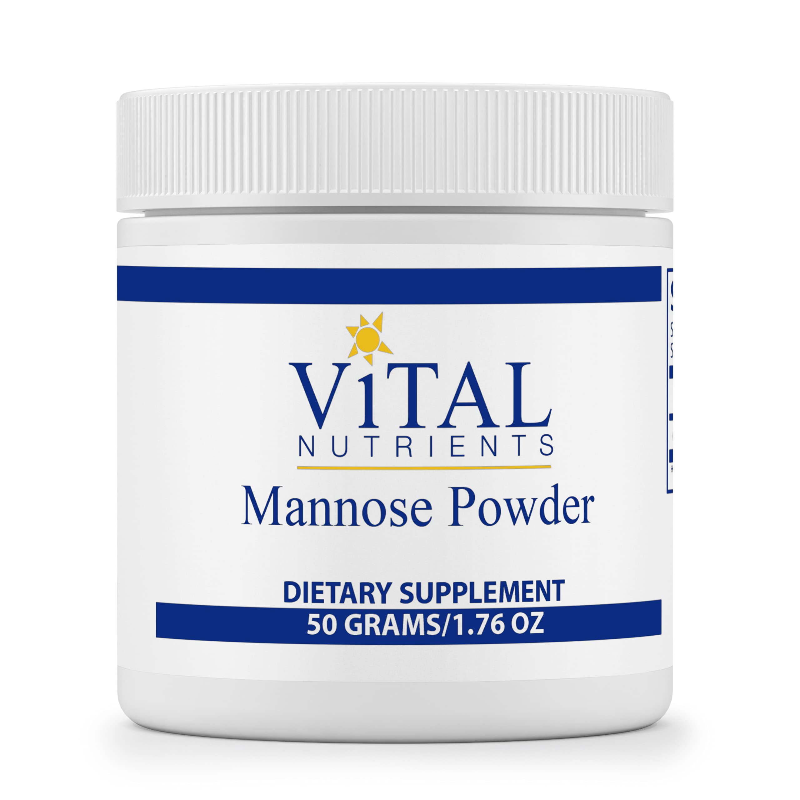 Vital Nutrients D-Mannose Powder for Urinary Tract Support - 50g | UTI Relief & Bladder Health Supplement | Supports Women's Wellness & Daily Immune Health