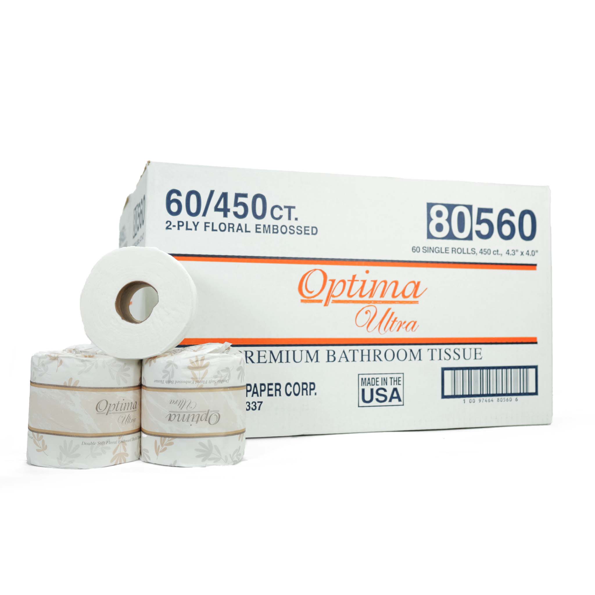 Soft & Strong Premium Bathroom Tissue - 60 Rolls/Case - 3-Ply Ultra Absorbent Toilet Paper for Home & Office Use - Gentle on Skin, Septic Safe - Perfect for Everyday Comfort & Guest Bathrooms