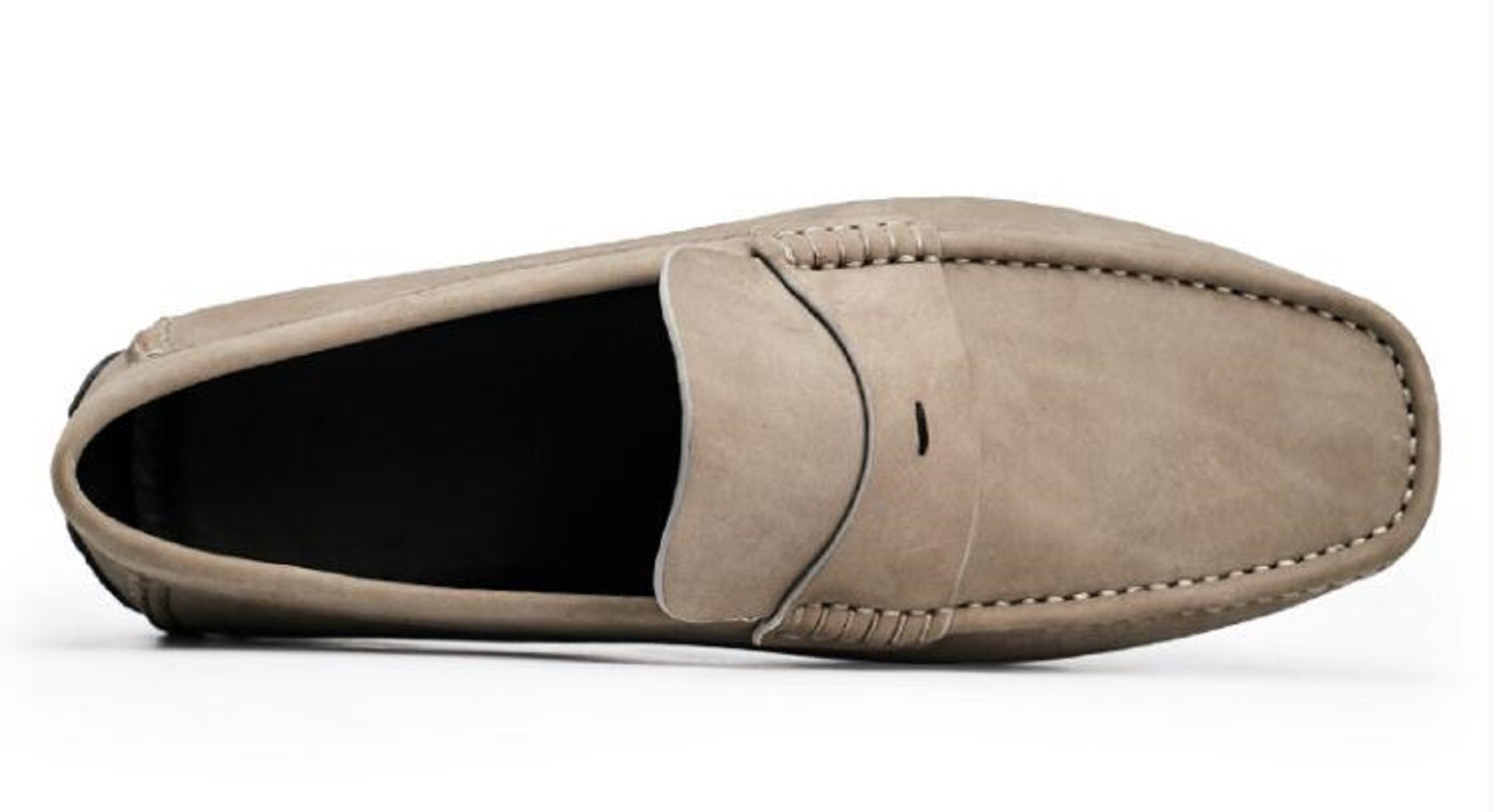 Men's Suede Leather Moccasin Slip-On Loafers - Comfortable Driving Shoes for Casual Wear & Outdoor Activities
