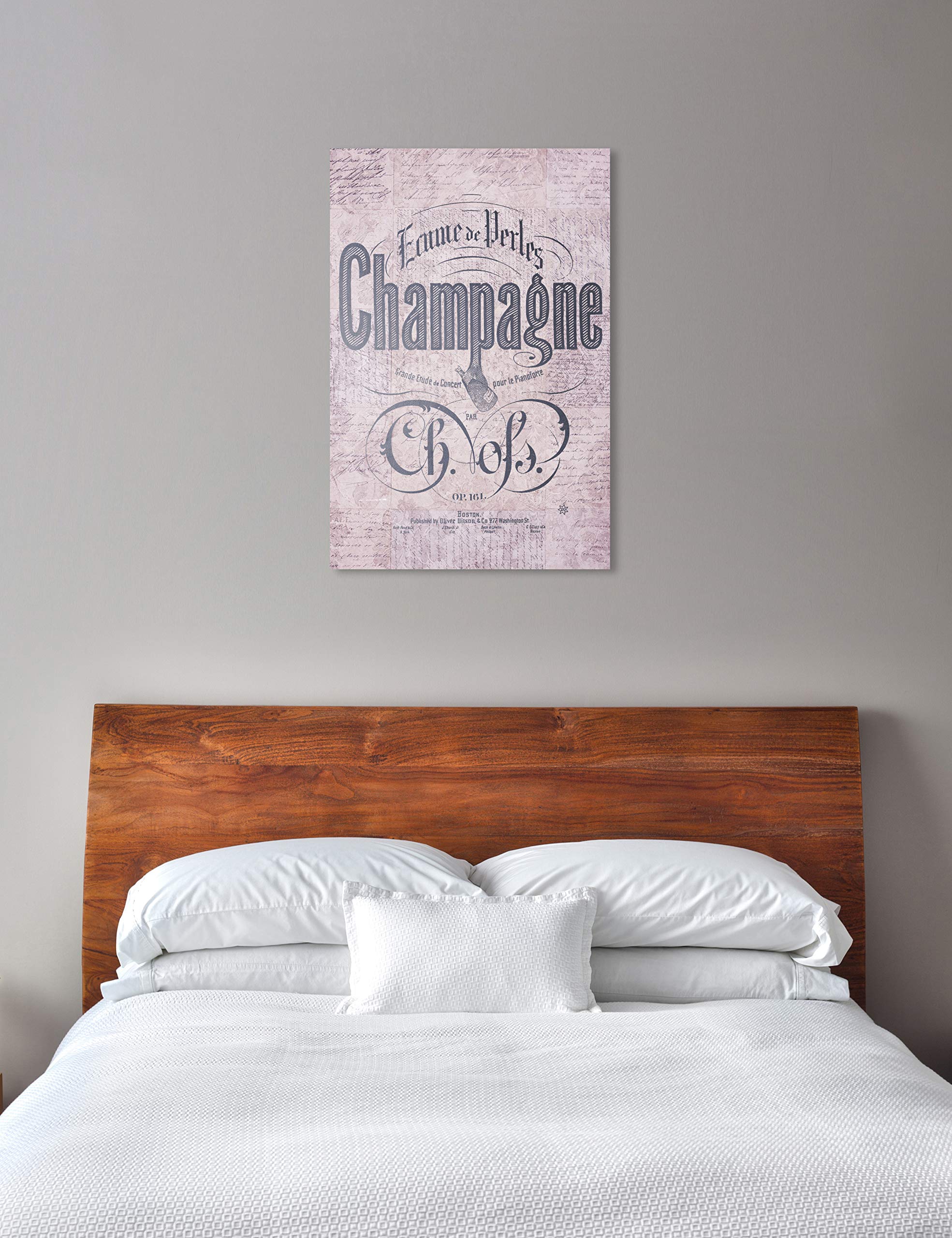 Purple Champagne Wall Art Canvas Print - 10