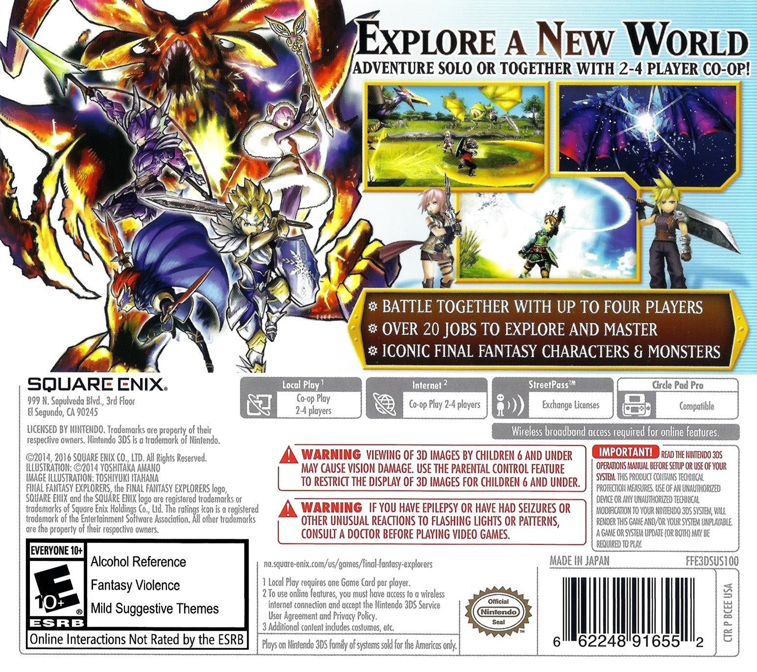 Final Fantasy Explorers - Action RPG Adventure Game for Nintendo 3DS | Explore, Battle & Collect in Fantasy World | Perfect for Solo & Multiplayer Gaming Sessions