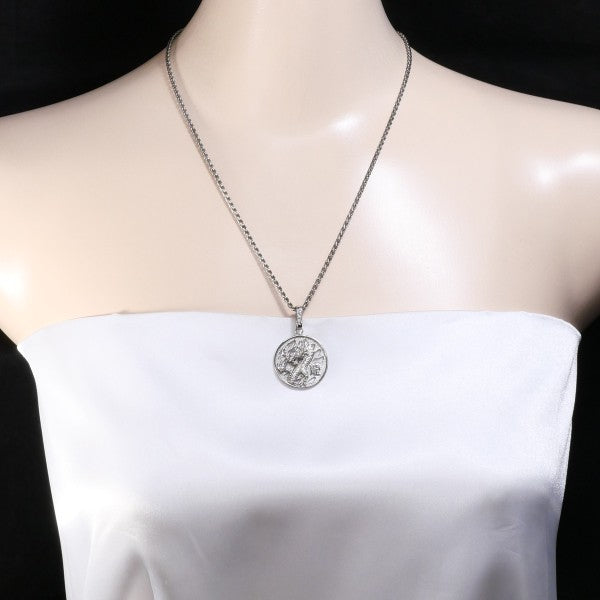 18K White Gold Diamond Necklace for Women - Elegant Pendant Jewelry Gift for Anniversary, Wedding & Special Occasions